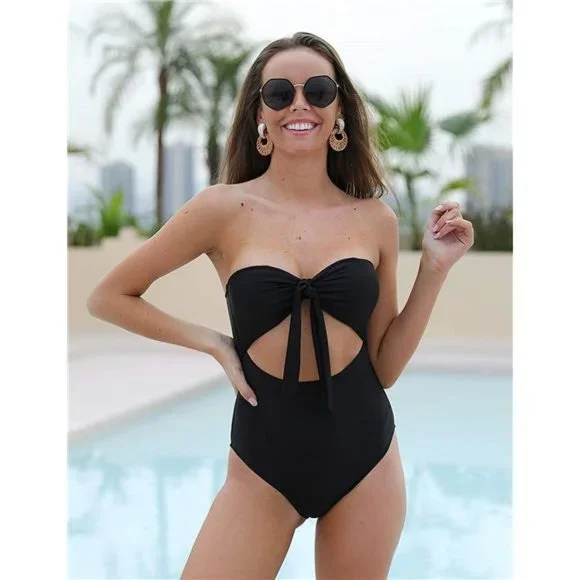 Strapless One-Piece Swimsuit - Picture 1 of 7